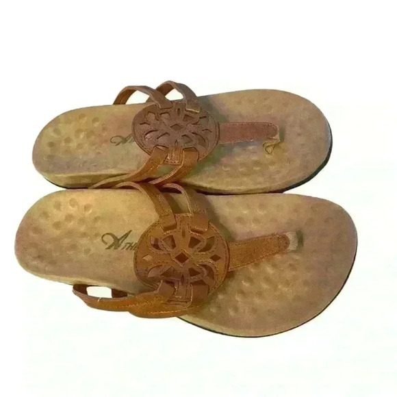 Athlefit Women's Sandal Sz 9 Tan super comfortable - Picture 5 of 6